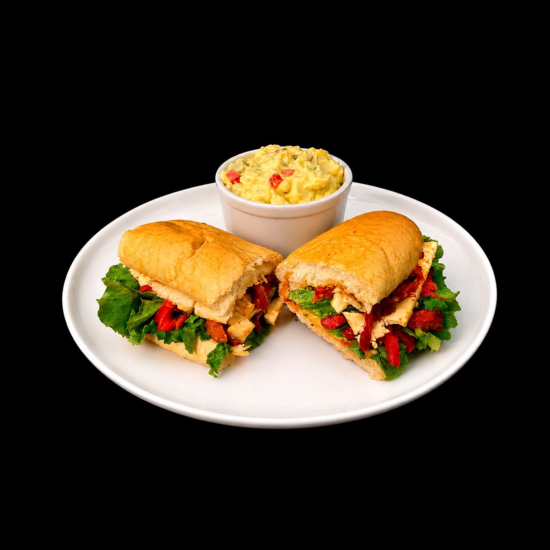 Vegetarian Sub and Potato Salad
